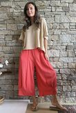  Jo Jo Quirky Hopsack Crop Pant Watermelon